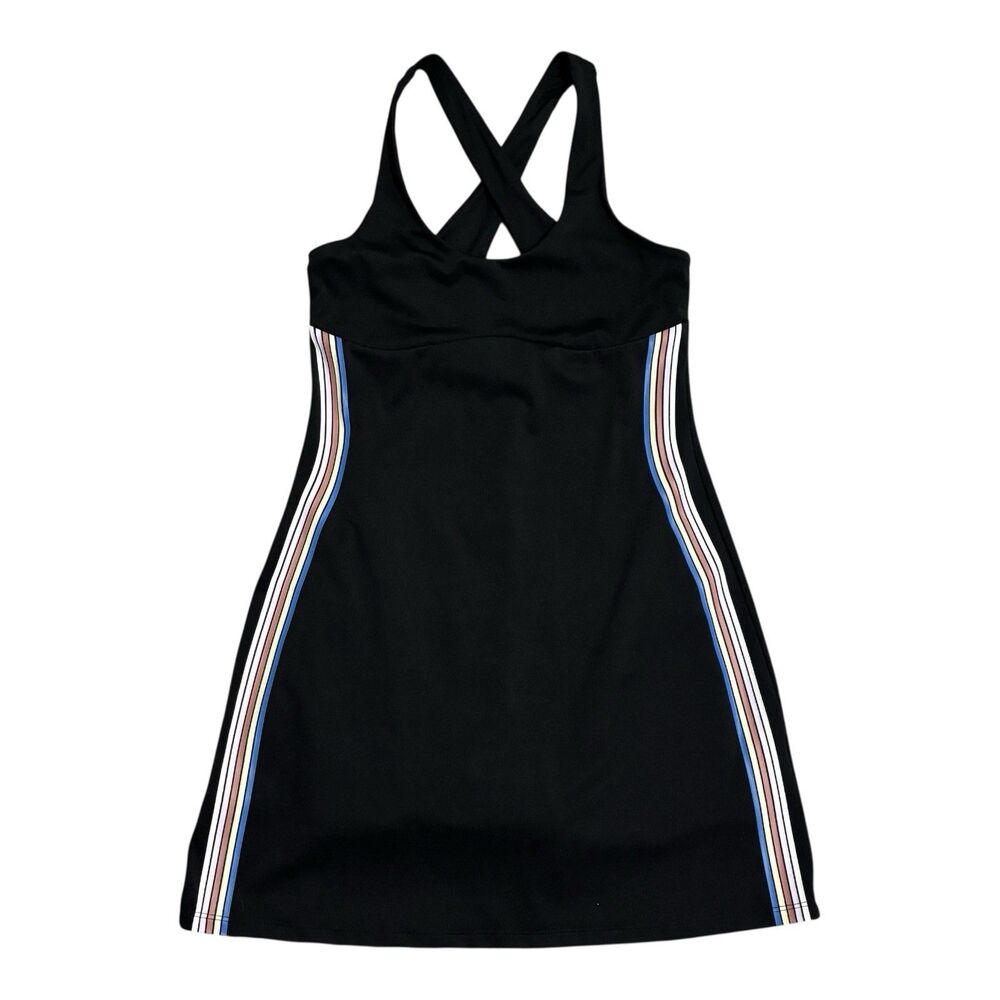 Spiritual Gangster Black Mini Dress with Striped Detail - Picture 3 of 10